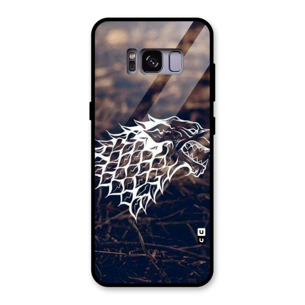 Wolf In White Glass Back Case for Galaxy S8