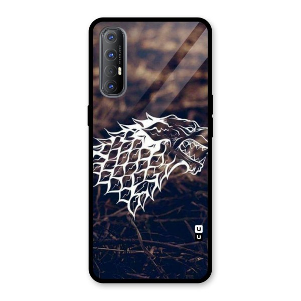 Wolf In White Glass Back Case for Oppo Reno3 Pro