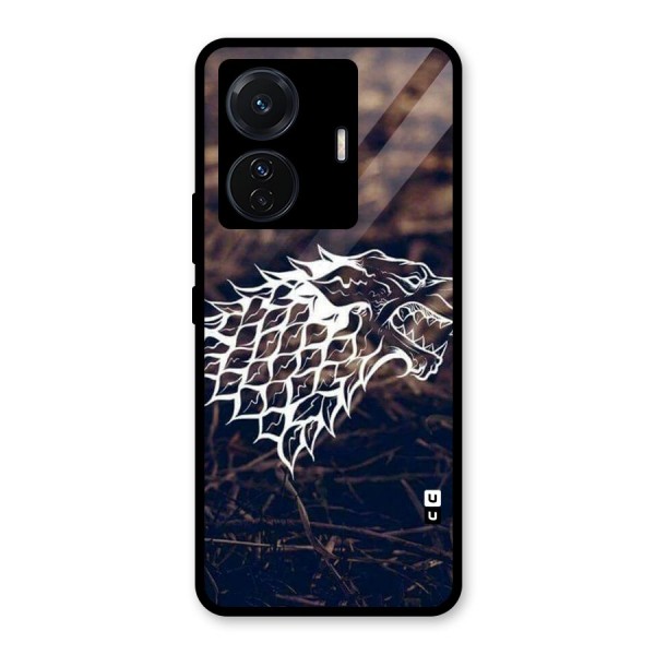 Wolf In White Glass Back Case for Vivo T1 Pro