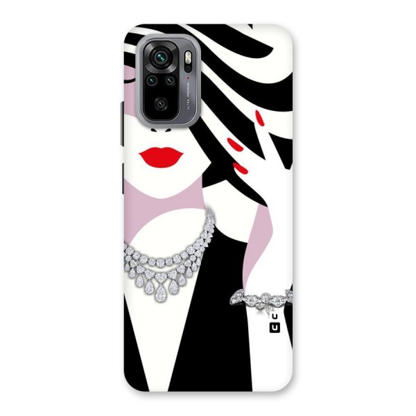 Women Beauty Back Case for Redmi Note 10