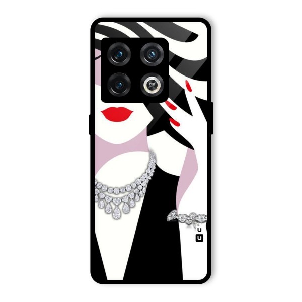 Women Beauty Glass Back Case for OnePlus 10 Pro 5G