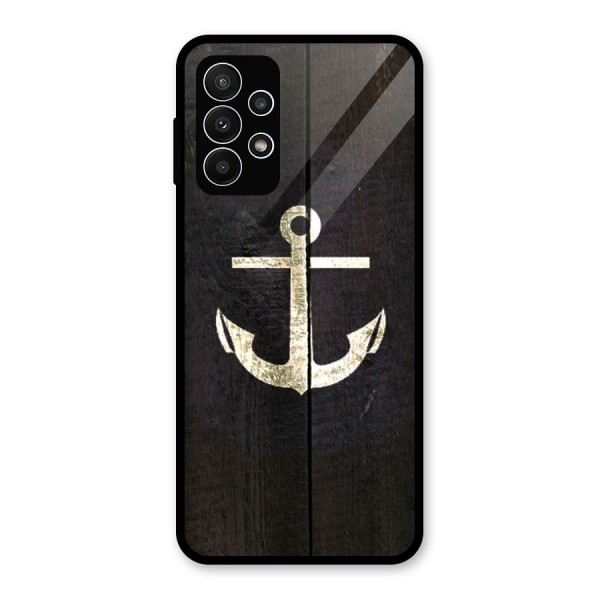 Wood Anchor Glass Back Case for Galaxy A23