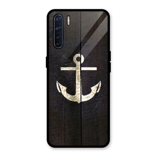 Wood Anchor Glass Back Case for Oppo F15