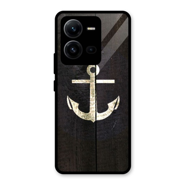 Wood Anchor Glass Back Case for Vivo V25