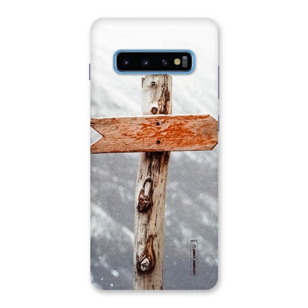 Wood And Snow Back Case for Galaxy S10 Plus