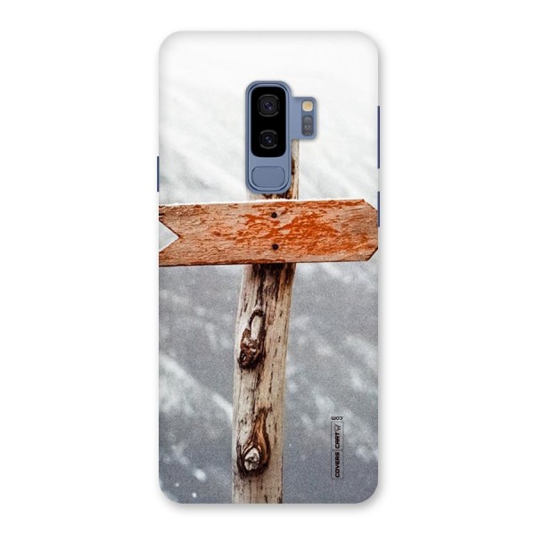 Wood And Snow Back Case for Galaxy S9 Plus