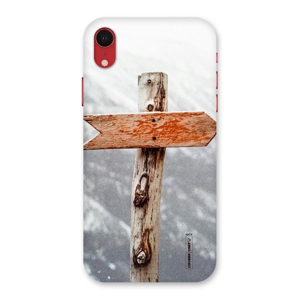 Wood And Snow Back Case for iPhone XR