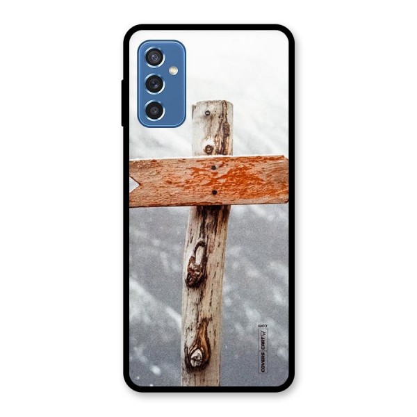 Wood And Snow Glass Back Case for Galaxy M52 5G