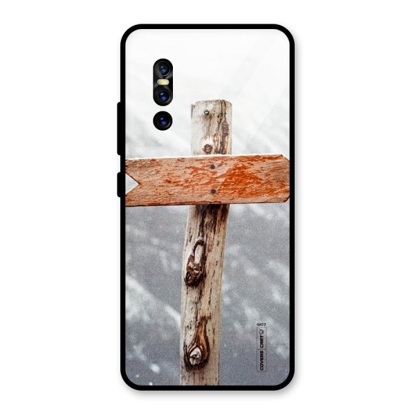 Wood And Snow Glass Back Case for Vivo V15 Pro