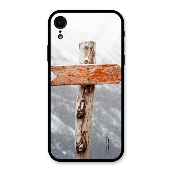 Wood And Snow Glass Back Case for XR