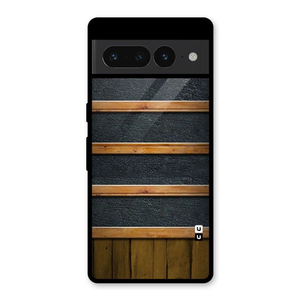 Wood Design Glass Back Case for Google Pixel 7 Pro