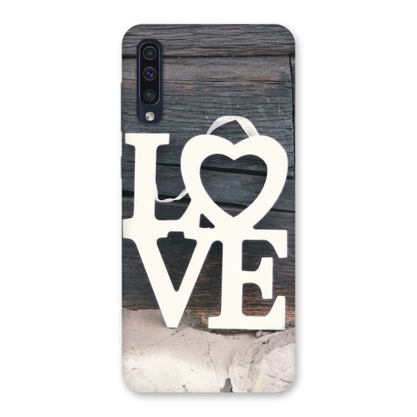 Wood Love Lock Back Case for Galaxy A50