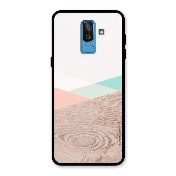 Wooden Fusion Glass Back Case for Galaxy J8