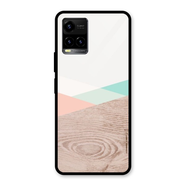 Wooden Fusion Glass Back Case for Vivo Y21 2021