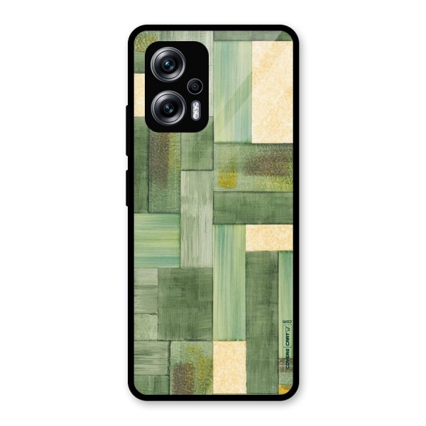 Wooden Green Texture Glass Back Case for Redmi K50i