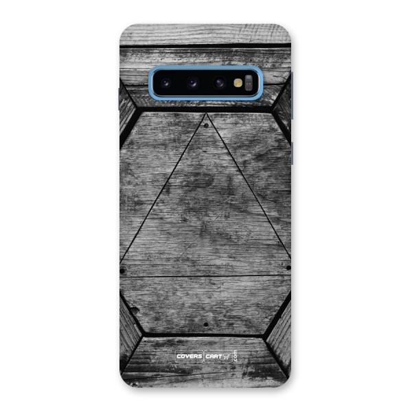 Wooden Hexagon Back Case for Galaxy S10