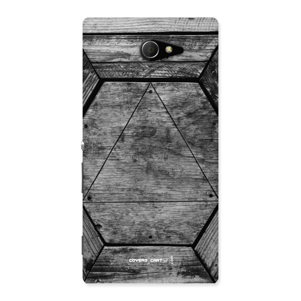 Wooden Hexagon Back Case for Sony Xperia M2