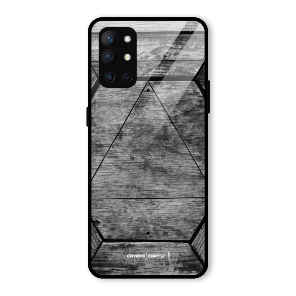 Wooden Hexagon Glass Back Case for OnePlus 9R