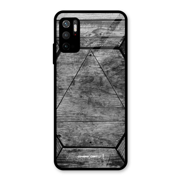 Wooden Hexagon Glass Back Case for Poco M3 Pro 5G