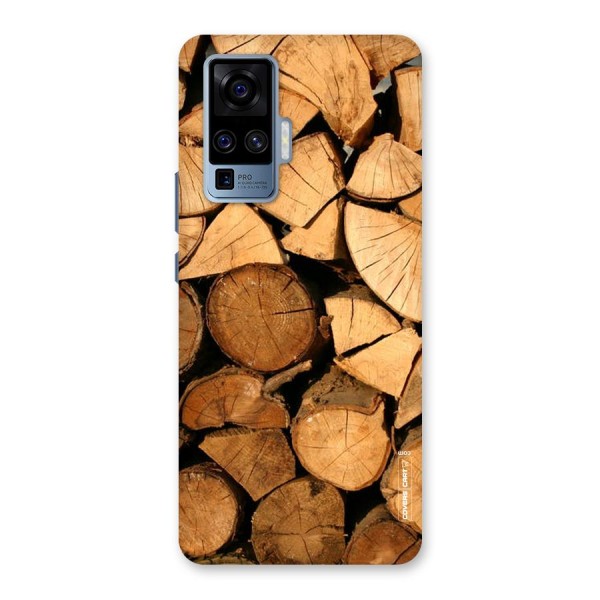 Wooden Logs Back Case for Vivo X50 Pro