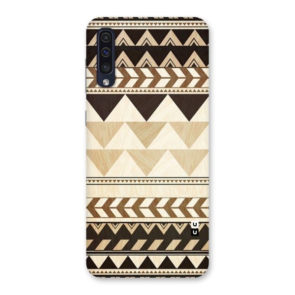 Wooden Printed Chevron Back Case for Galaxy A50