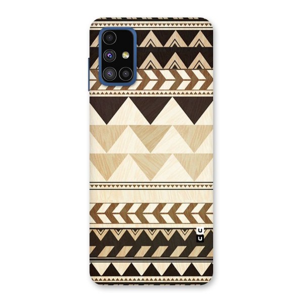 Wooden Printed Chevron Back Case for Galaxy M51