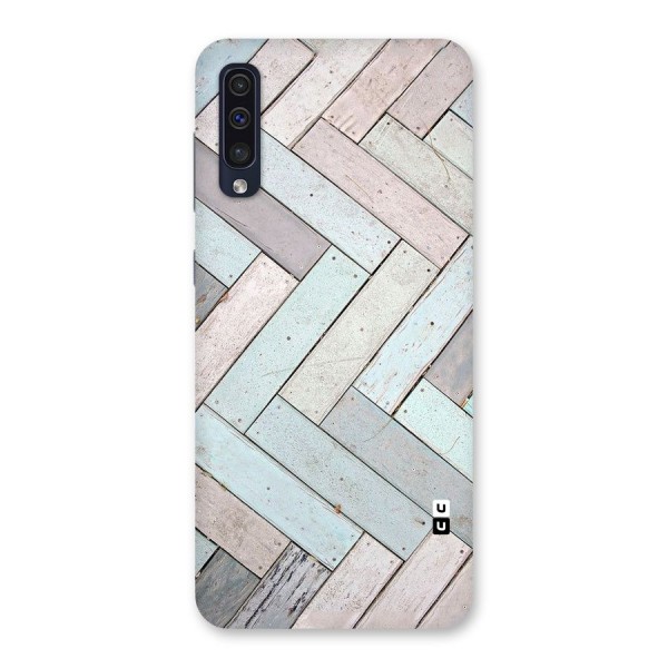 Wooden ZigZag Design Back Case for Galaxy A50