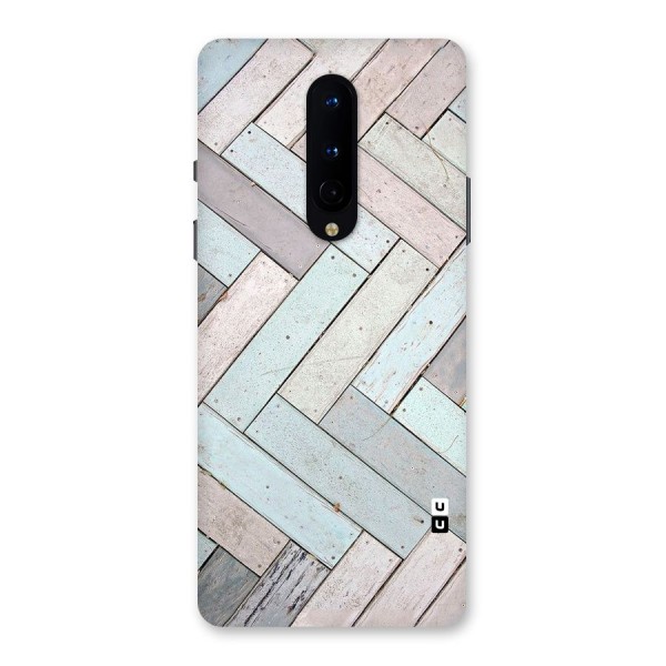 Wooden ZigZag Design Back Case for OnePlus 8