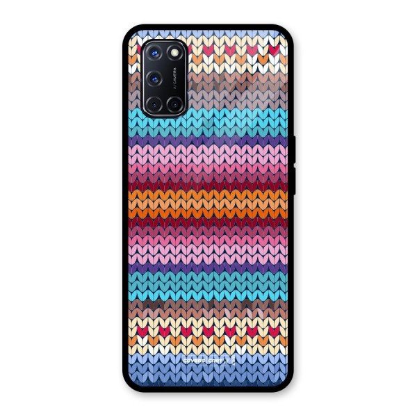 Woolen Glass Back Case for Oppo A52