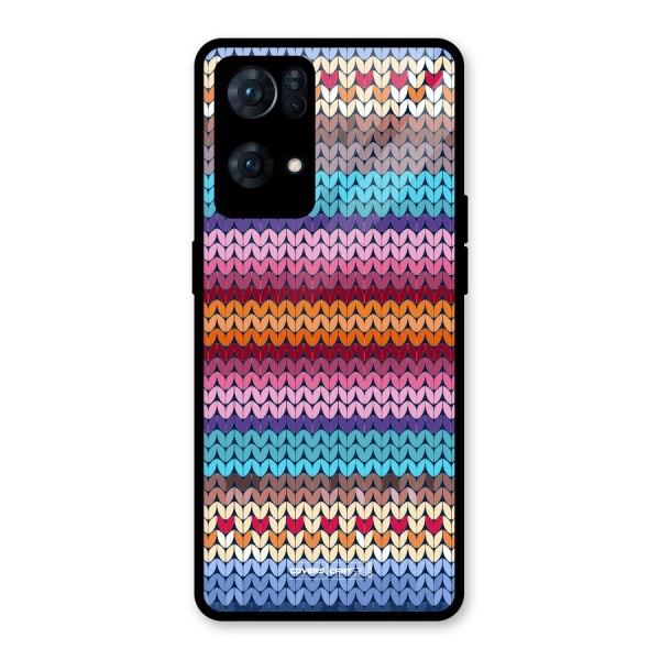 Woolen Glass Back Case for Oppo Reno7 Pro 5G