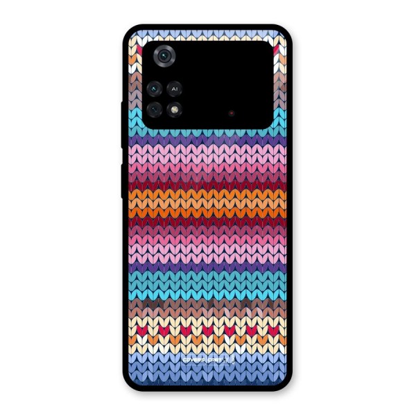 Woolen Glass Back Case for Poco M4 Pro 4G