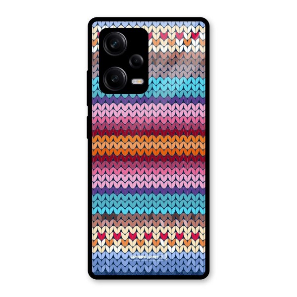 Woolen Glass Back Case for Redmi Note 12 Pro