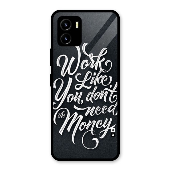 Work Like King Glass Back Case for Vivo Y15s