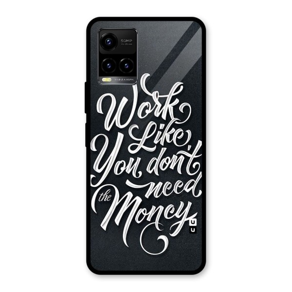 Work Like King Glass Back Case for Vivo Y21A