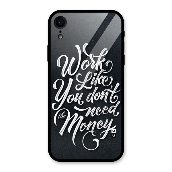 Work Like King Glass Back Case for XR