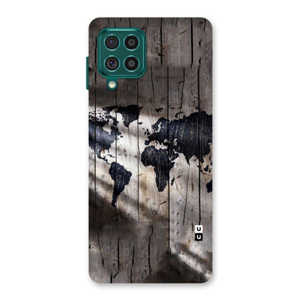 World Map Wood Design Back Case for Galaxy F62