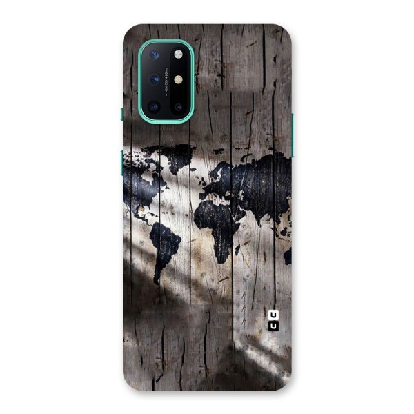 World Map Wood Design Back Case for OnePlus 8T