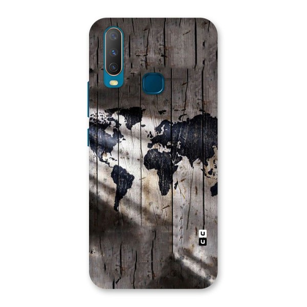 World Map Wood Design Back Case for Vivo Y15