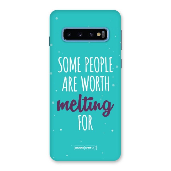 Worth Melting For Back Case for Galaxy S10