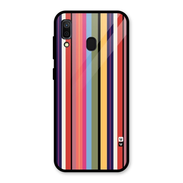 Wrapping Stripes Glass Back Case for Galaxy A30