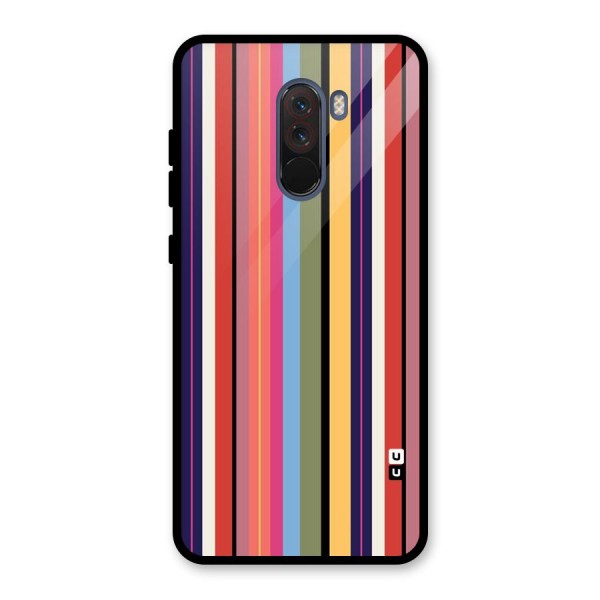 Wrapping Stripes Glass Back Case for Poco F1