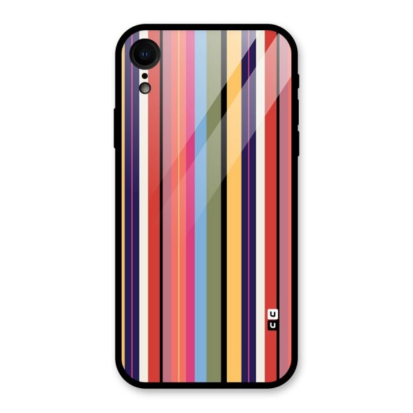 Wrapping Stripes Glass Back Case for XR