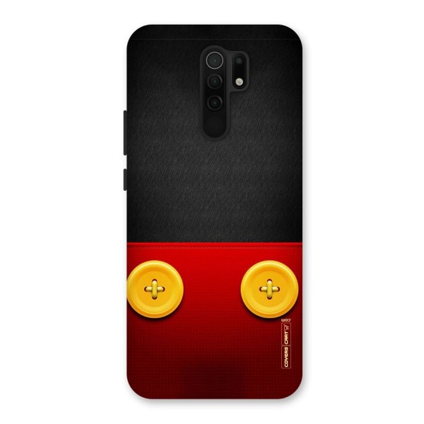 Yellow Button Back Case for Redmi 9 Prime