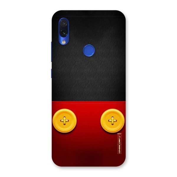 Yellow Button Back Case for Redmi Note 7