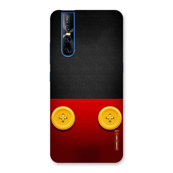 Yellow Button Back Case for Vivo V15 Pro