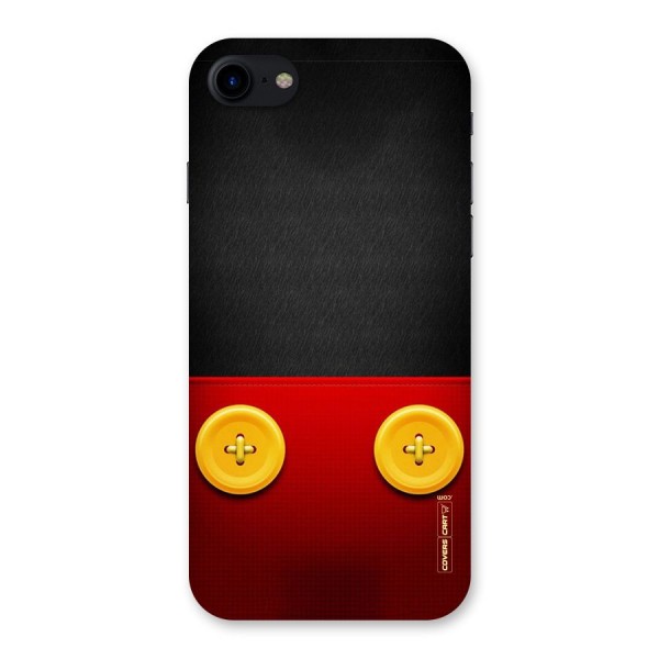 Yellow Button Back Case for iPhone SE 2020