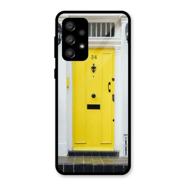 Yellow Door Glass Back Case for Galaxy A32