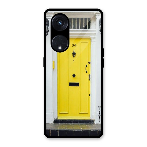 Yellow Door Glass Back Case for Reno8 T 5G