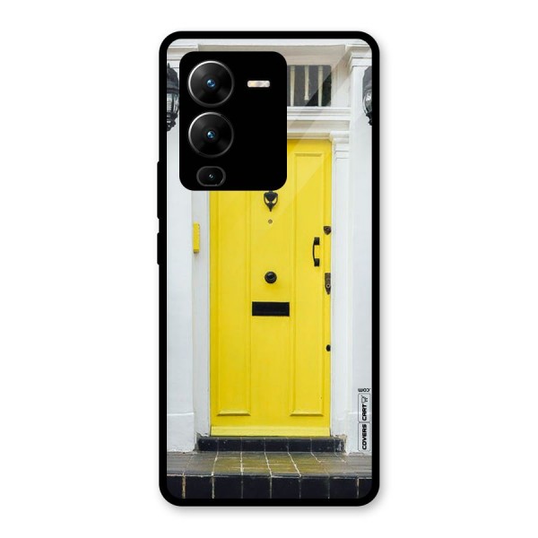 Yellow Door Glass Back Case for Vivo V25 Pro