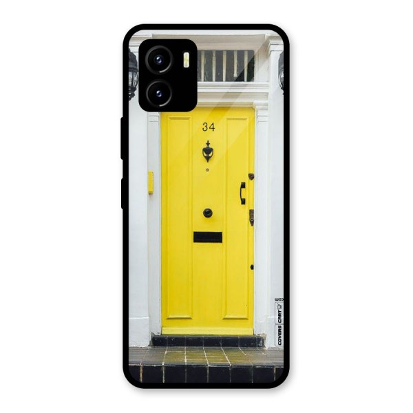 Yellow Door Glass Back Case for Vivo Y15s